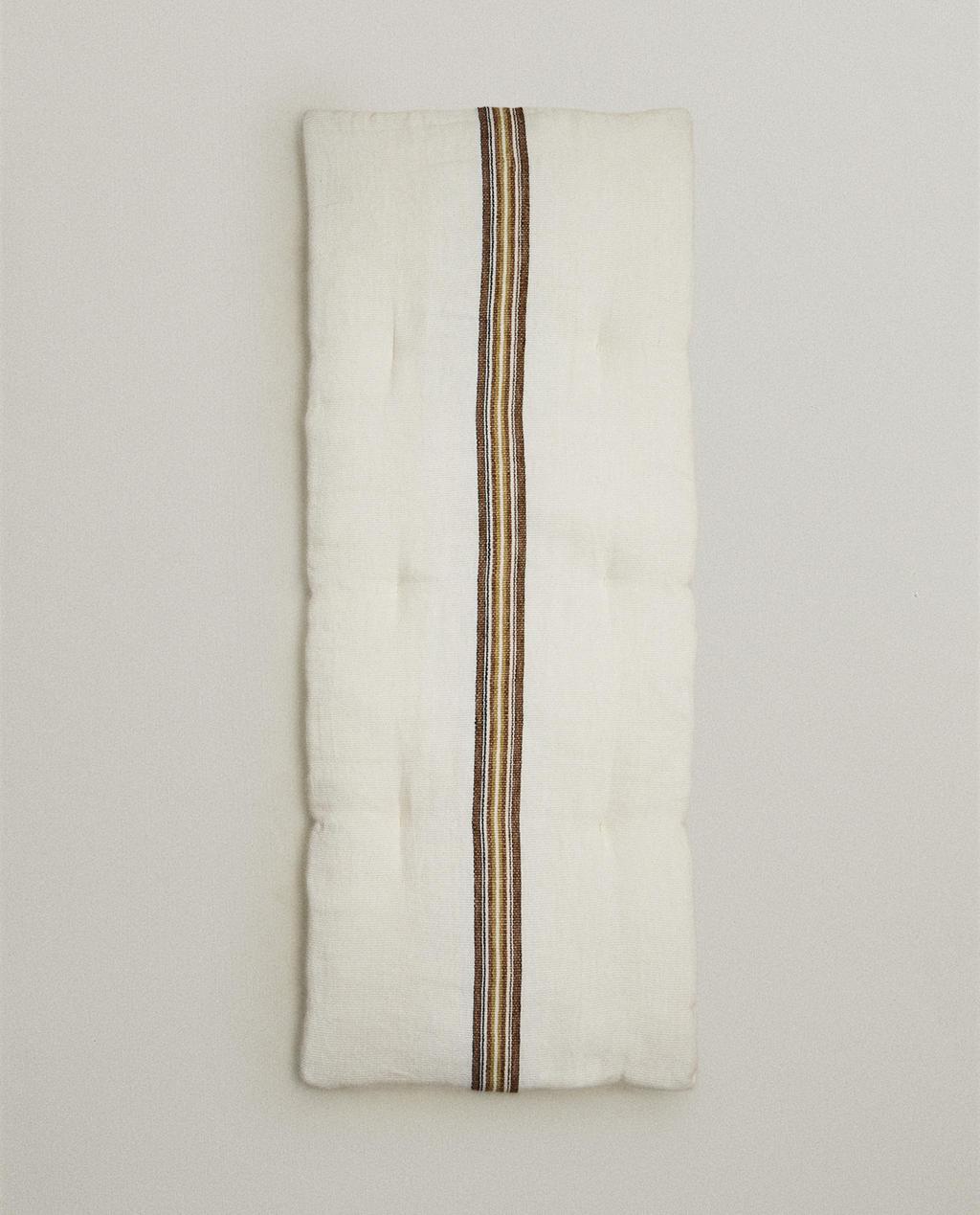 STRIPED BENCH SEAT CUSHION