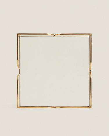 СТЪКЛЕН САЛФЕТНИК С МЕТАЛЕН ПРОФИЛ