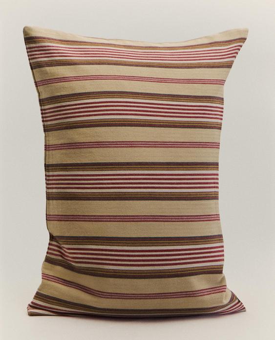 STRIPED TEXTURED COTTON CUSHION COVER | KATHARINE POLE