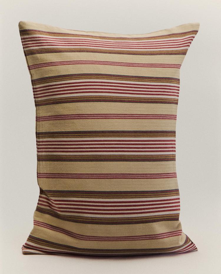 STRIPED TEXTURED COTTON CUSHION COVER | KATHARINE POLE