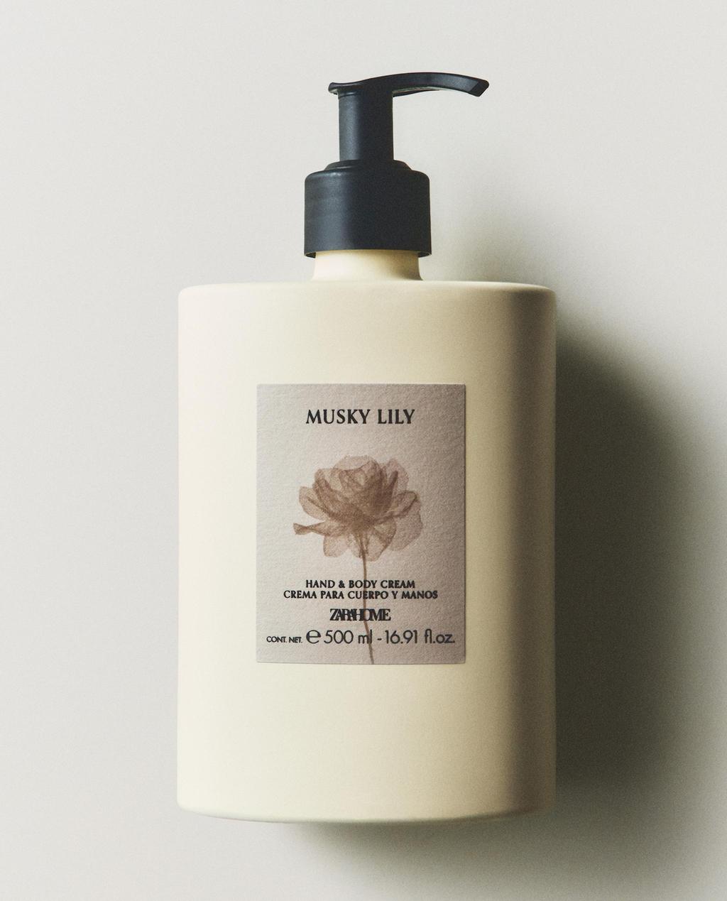 (500 ML) CRÈME POUR LES MAINS ET LE CORPS MUSKY LILY