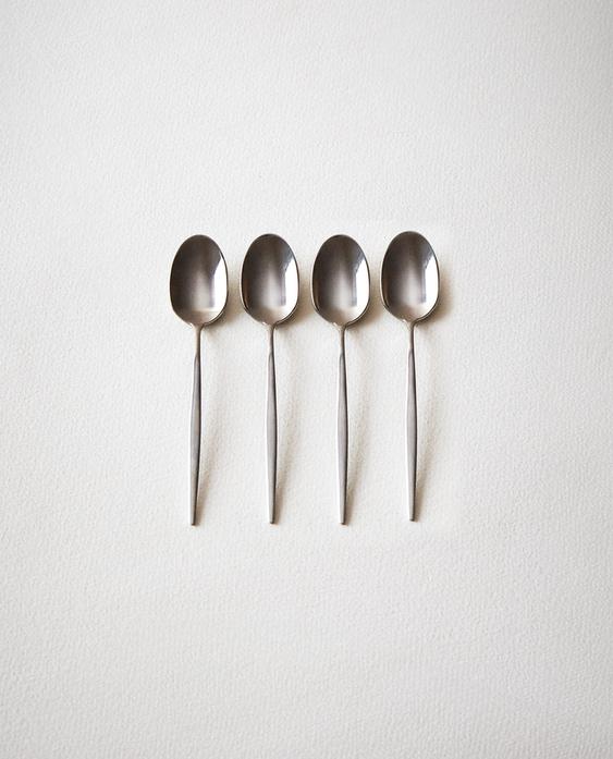 PACK OF COFFEE SPOONS WITH THIN HANDLES (PACK OF 4)