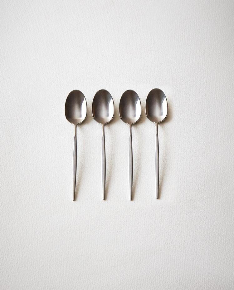 PACK OF COFFEE SPOONS WITH THIN HANDLES (PACK OF 4)