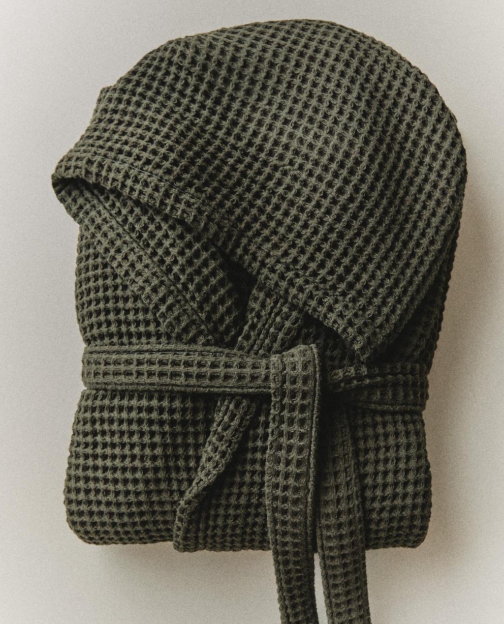 PEIGNOIR COTON WAFFLE