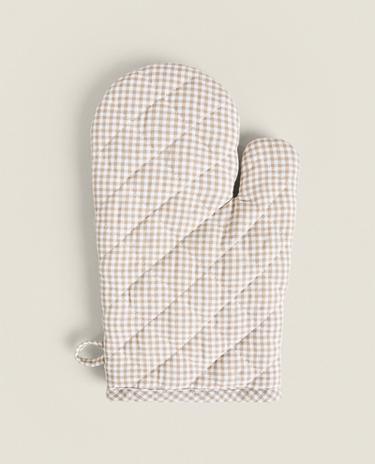 GINGHAM OVEN GLOVE