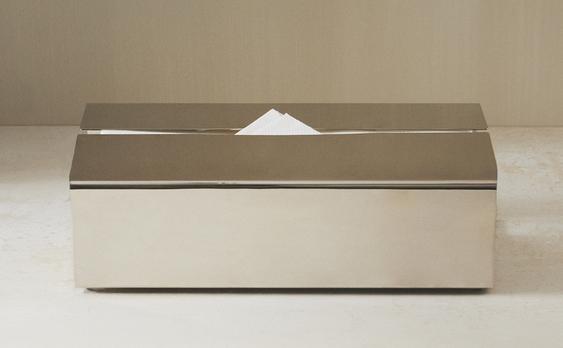 CAJA PAÑUELOS METAL BRILLO
