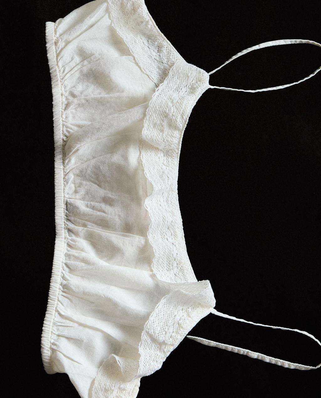 TOP COURT VOLANT DENTELLE