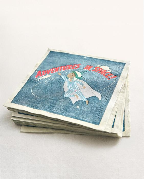 CHILDREN'S SPACE PAPER NAPKINS