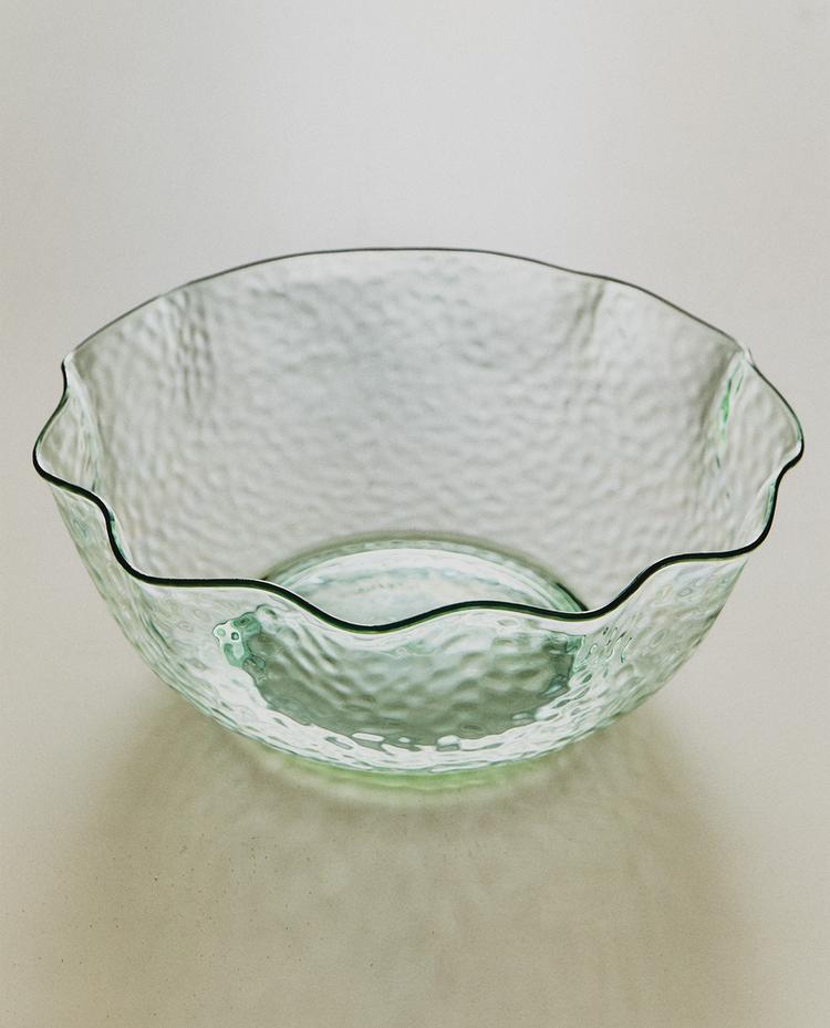 HAMMERED ACRYLIC SALAD BOWL