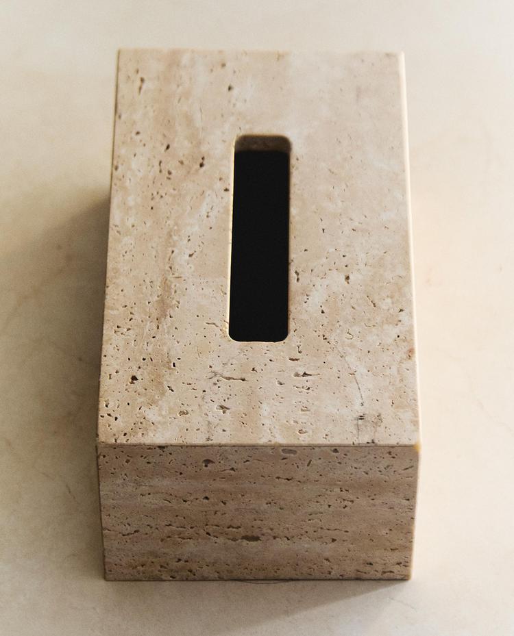 KOTAK TISU MARMER BEIGE