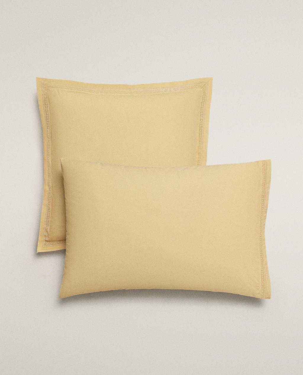 OPENWORK EMBROIDERY PILLOWCASE