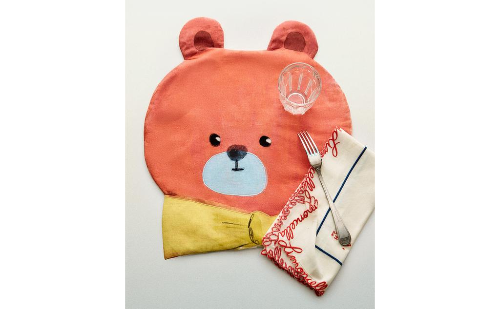 KIDS' BEAR PLACEMAT X THE ANIMALS OBSERVATORY