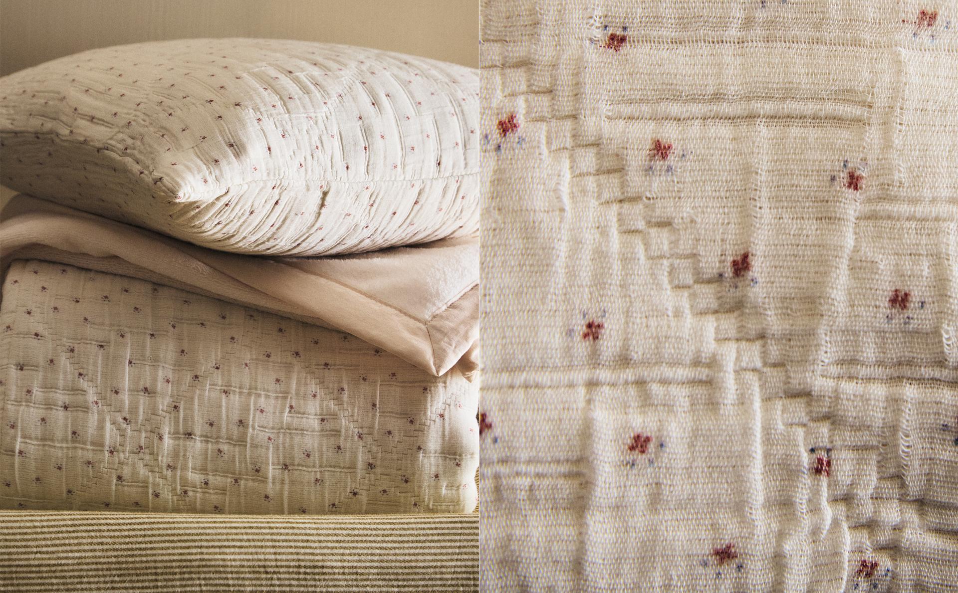 ROUPA DE CAMA GAZE FLORAL E LANCHEIRA INFANTIL SILICONE COELHO