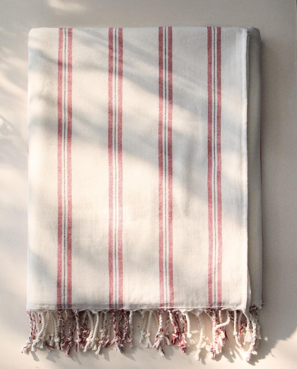 STRIPED WRAP BEACH TOWEL