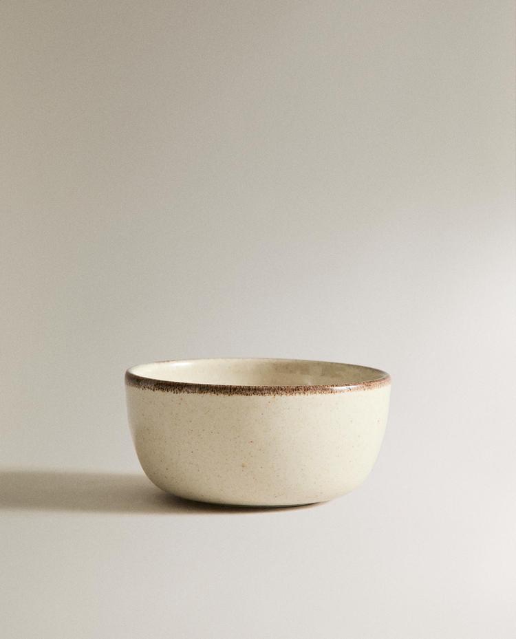 STONEWARE SNACK BOWL