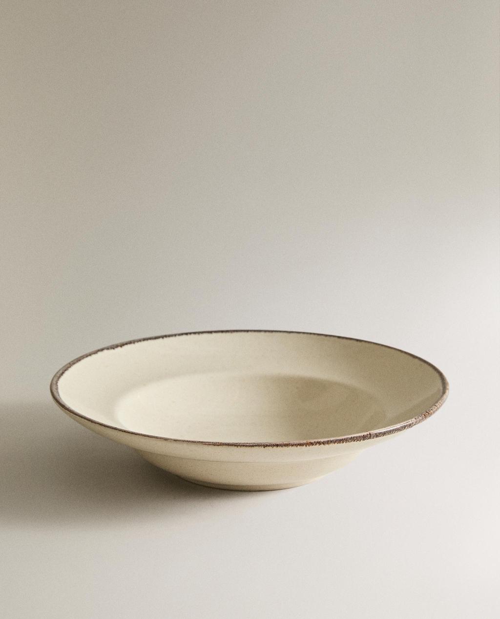STONEWARE PASTA PLATE