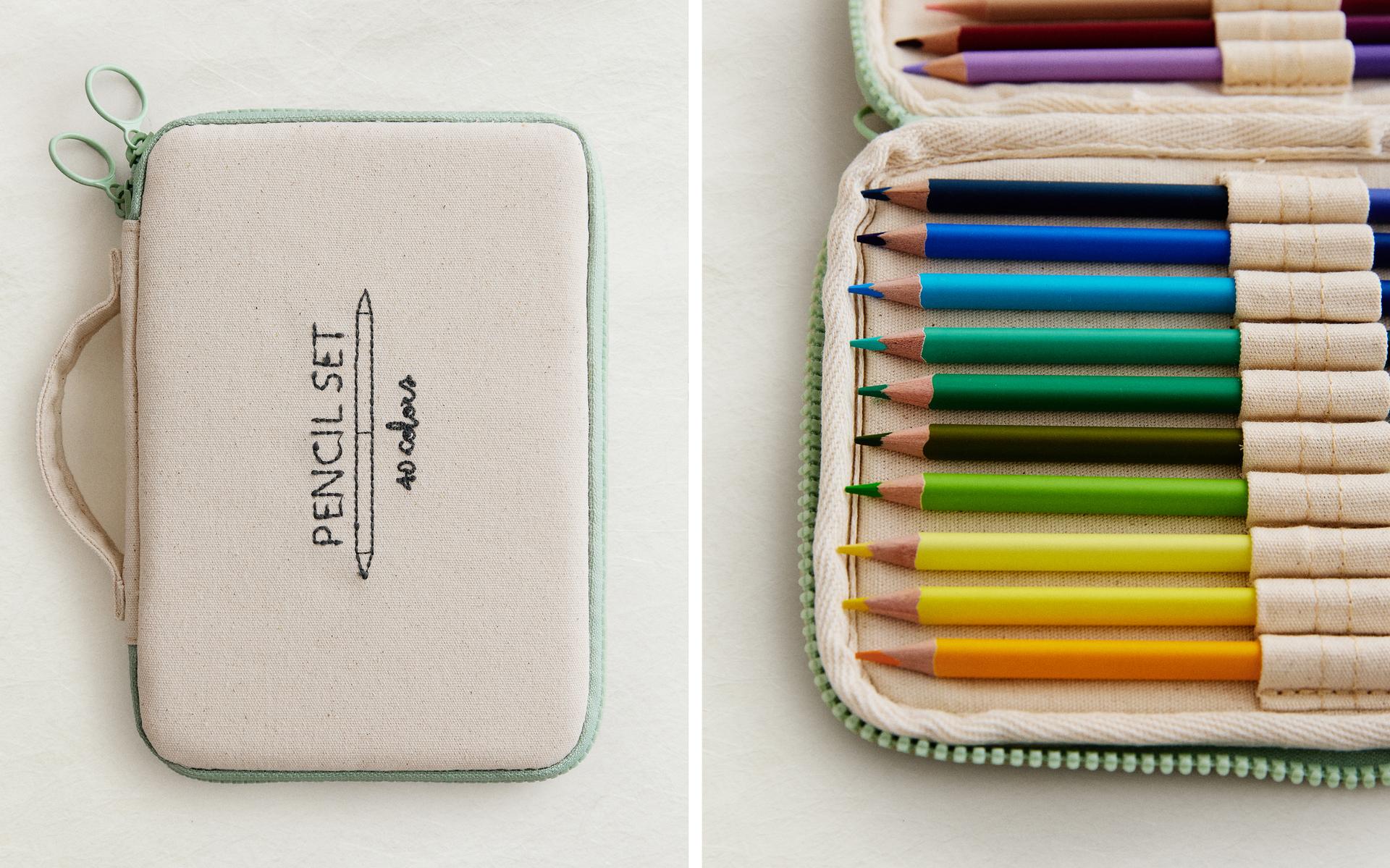 KIDS' CASE WITH 20 COLOURED PENCILS