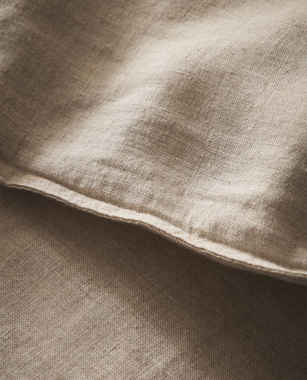 WASHED LINEN DUVET COVER (160 GxM²)