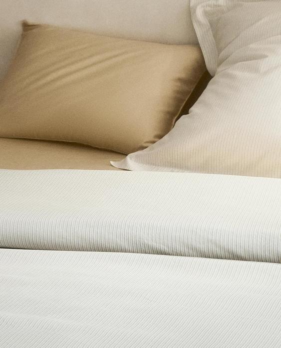 STRIPED SATEEN DUVET COVER (300 THREAD COUNT)