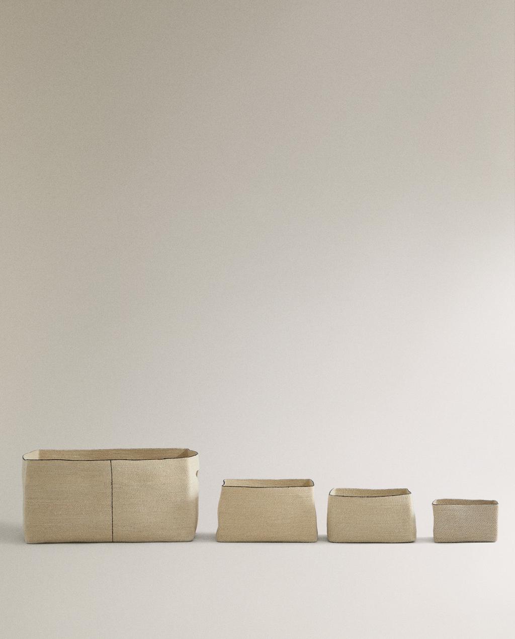 SQUARE BASKET WITH LINE