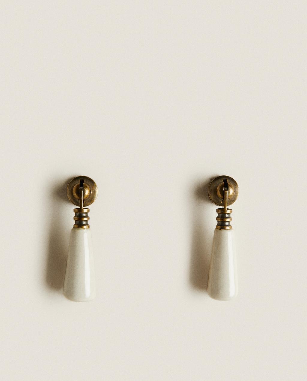 PACK OF DROPLET CERAMIC HANDLES (PACK OF 2)
