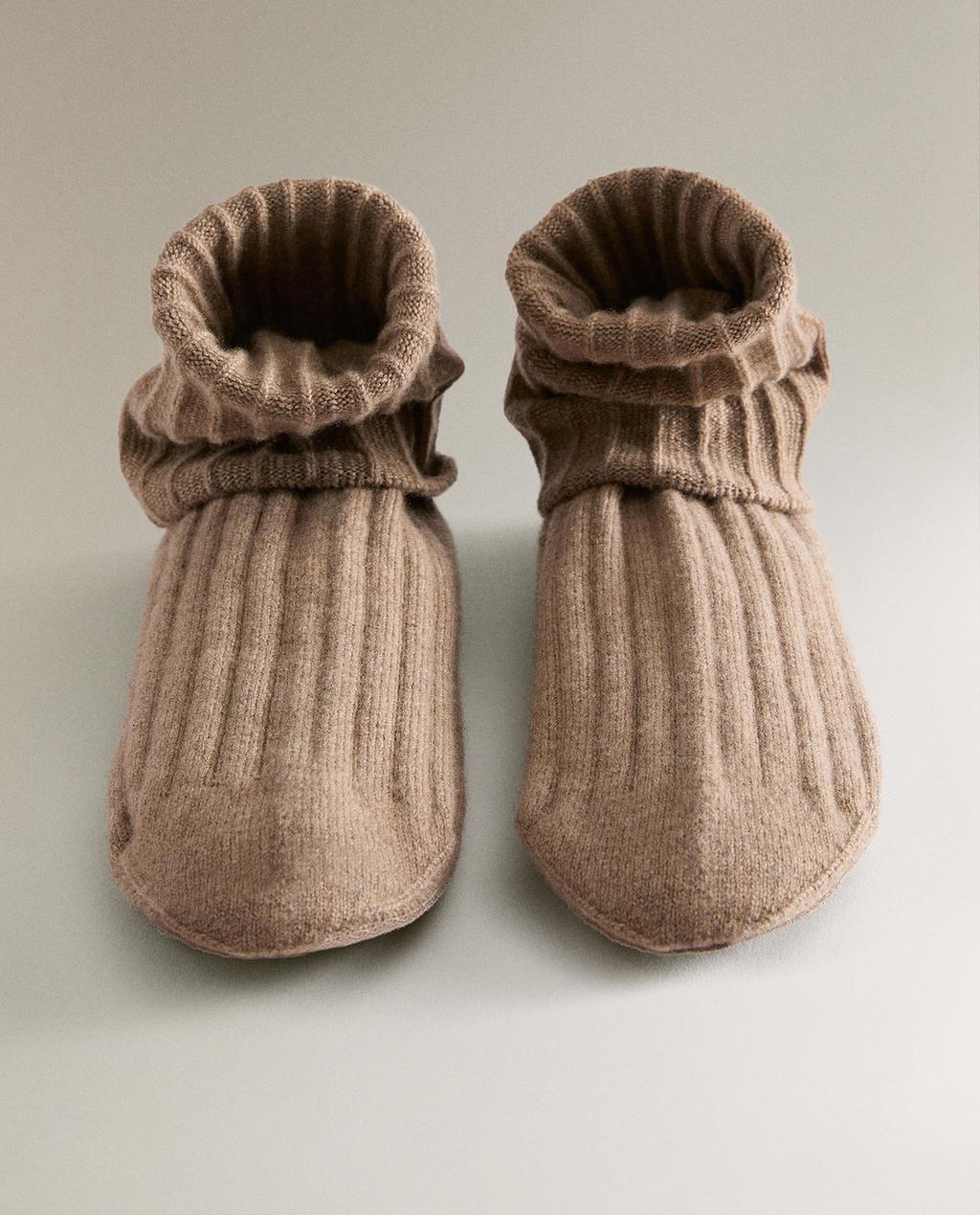CHAUSSETTES CACHEMIRE SEMELLE CUIR