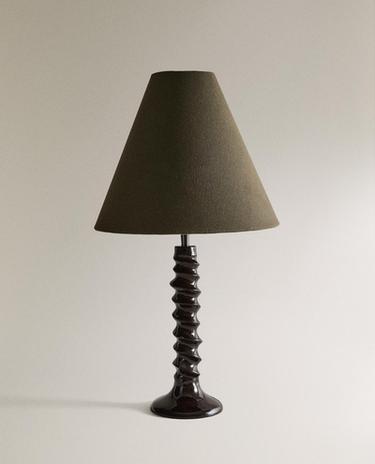 LAMPA STOŁOWA Z RELIEFAMI