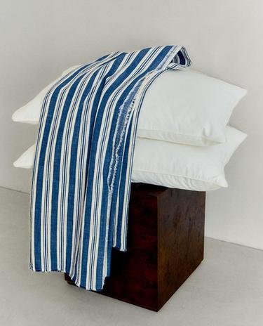 STRIPED COTTON THROW
