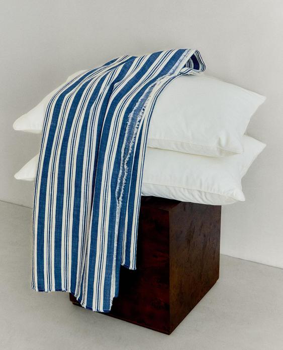 STRIPED COTTON THROW