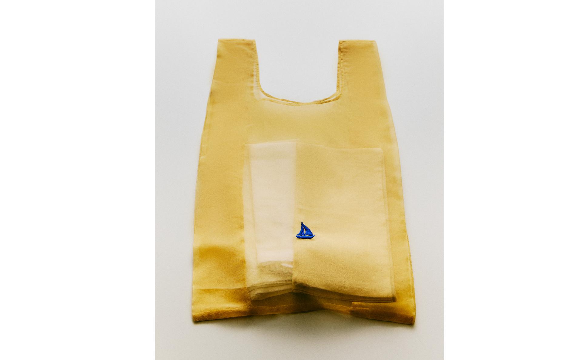 BAG WITH EMBROIDERED BOAT