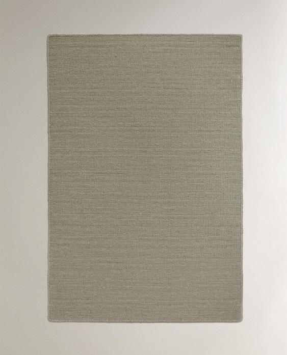 COTTON AND WOOL RUG WITH KNOTS