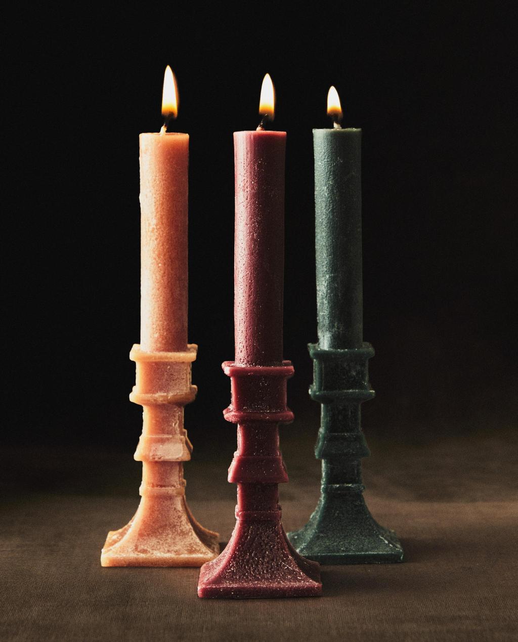 SCENTED CANDLE CANDELABRA PACK (PACK OF 3)