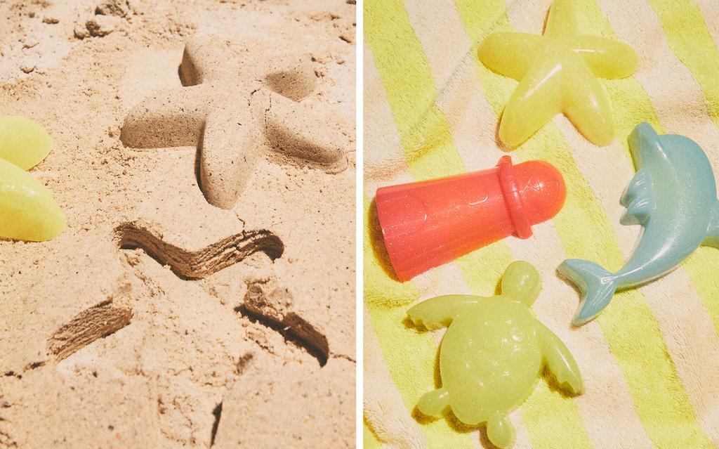 PACK MOULES DE PLAGE ENFANTS PAILLETTES (PACK DE 4)