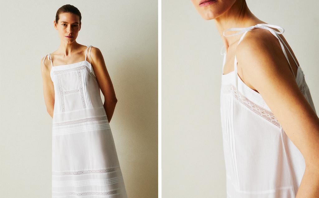 CHEMISE DE NUIT BRETELLES DENTELLE