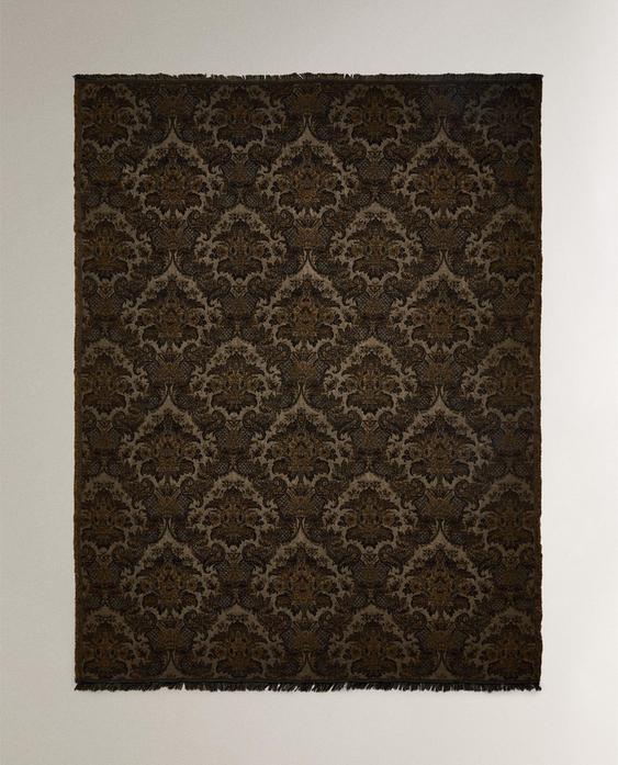COPERTA JACQUARD FIORI