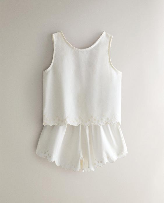JOC DE TOP I PANTALONS CURTS INFANTIL COTÓ BRODAT