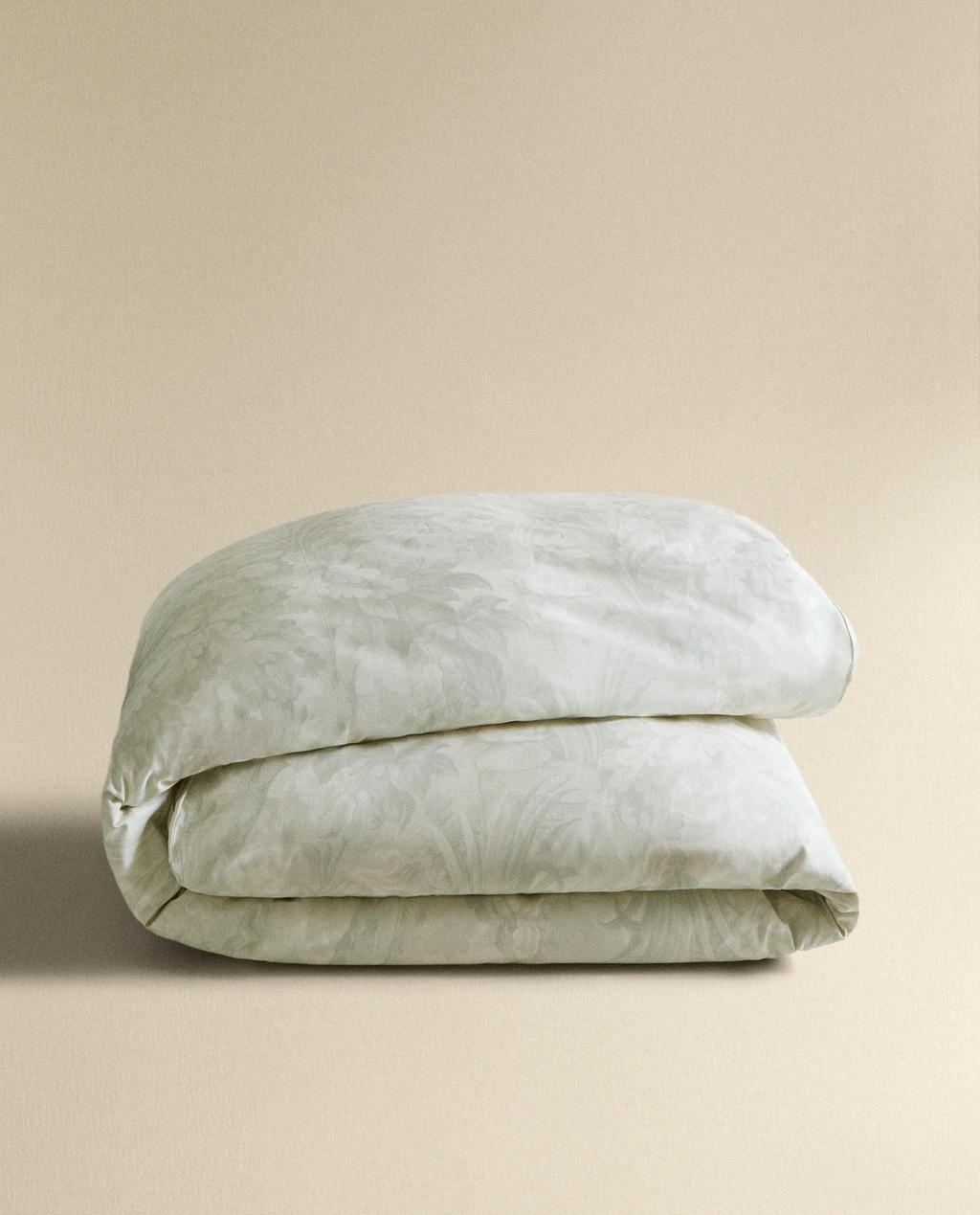 DUVET COVER WITH FLORAL AND BRANCH PRINT