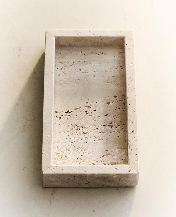 PORTASAPONE DA BAGNO IN MARMO BEIGE