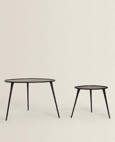 METALLIC SIDE TABLE