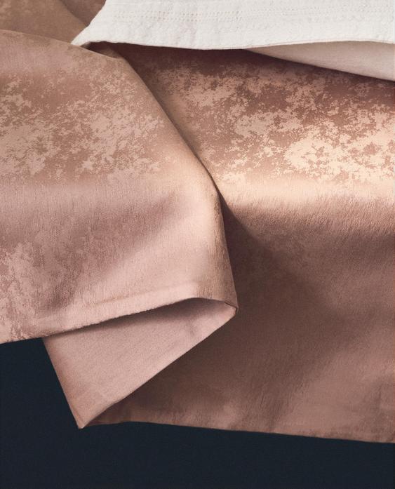 MARBLE JACQUARD SATEEN DUVET COVER