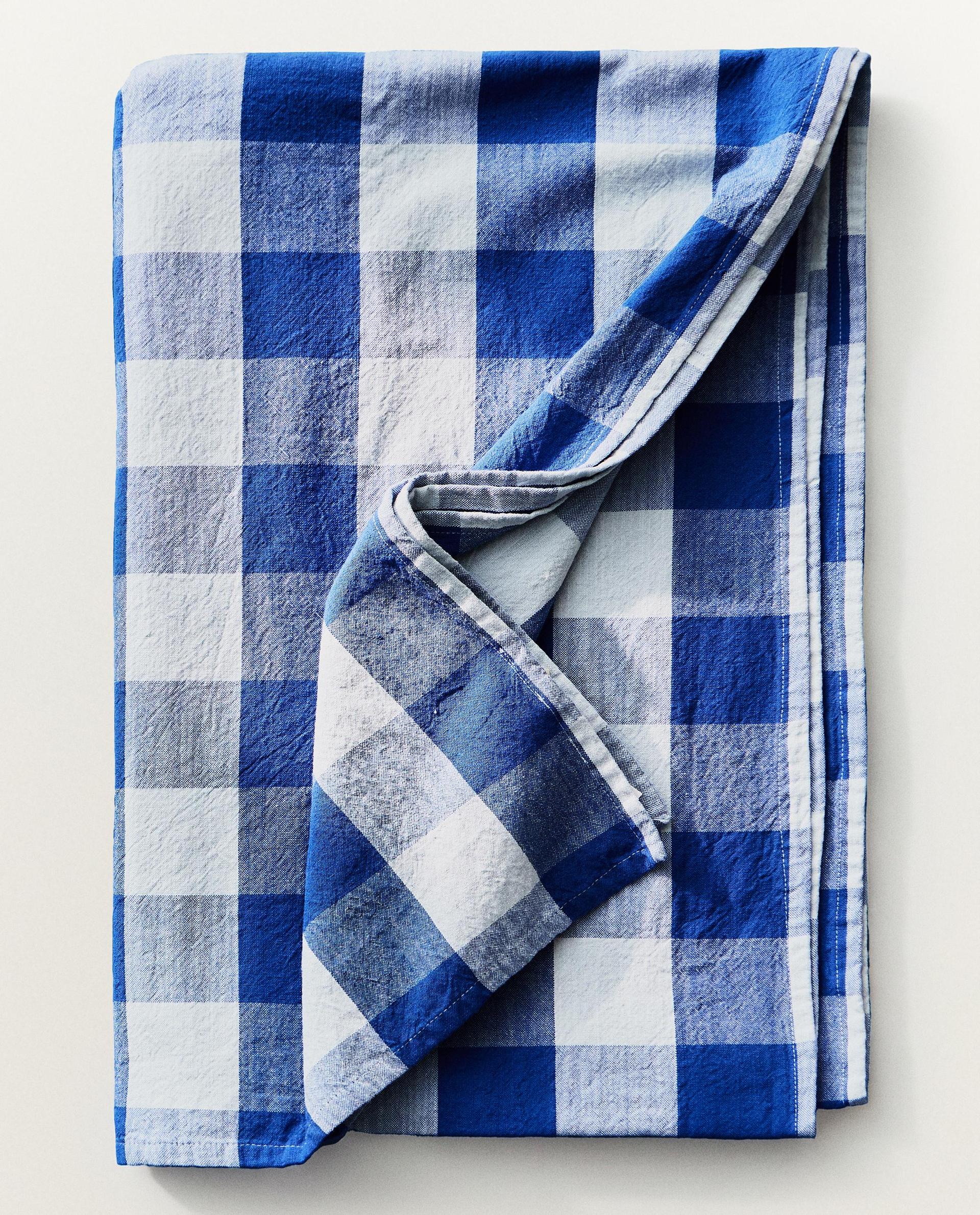 CHECK COTTON TABLECLOTH