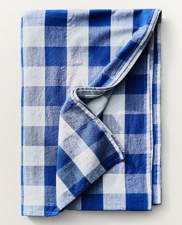 CHECK COTTON TABLECLOTH