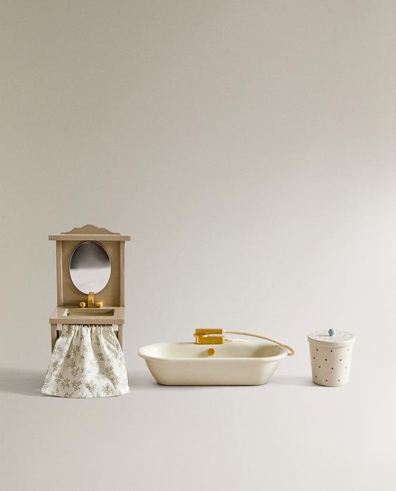 KIDS' DOLL HOUSE BATHROOM TOY SET