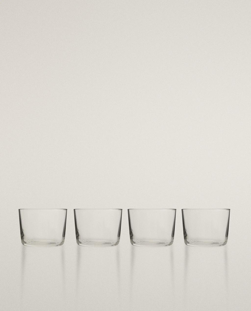 PACK OF LOW GLASS TUMBLERS (PACK OF 4)
