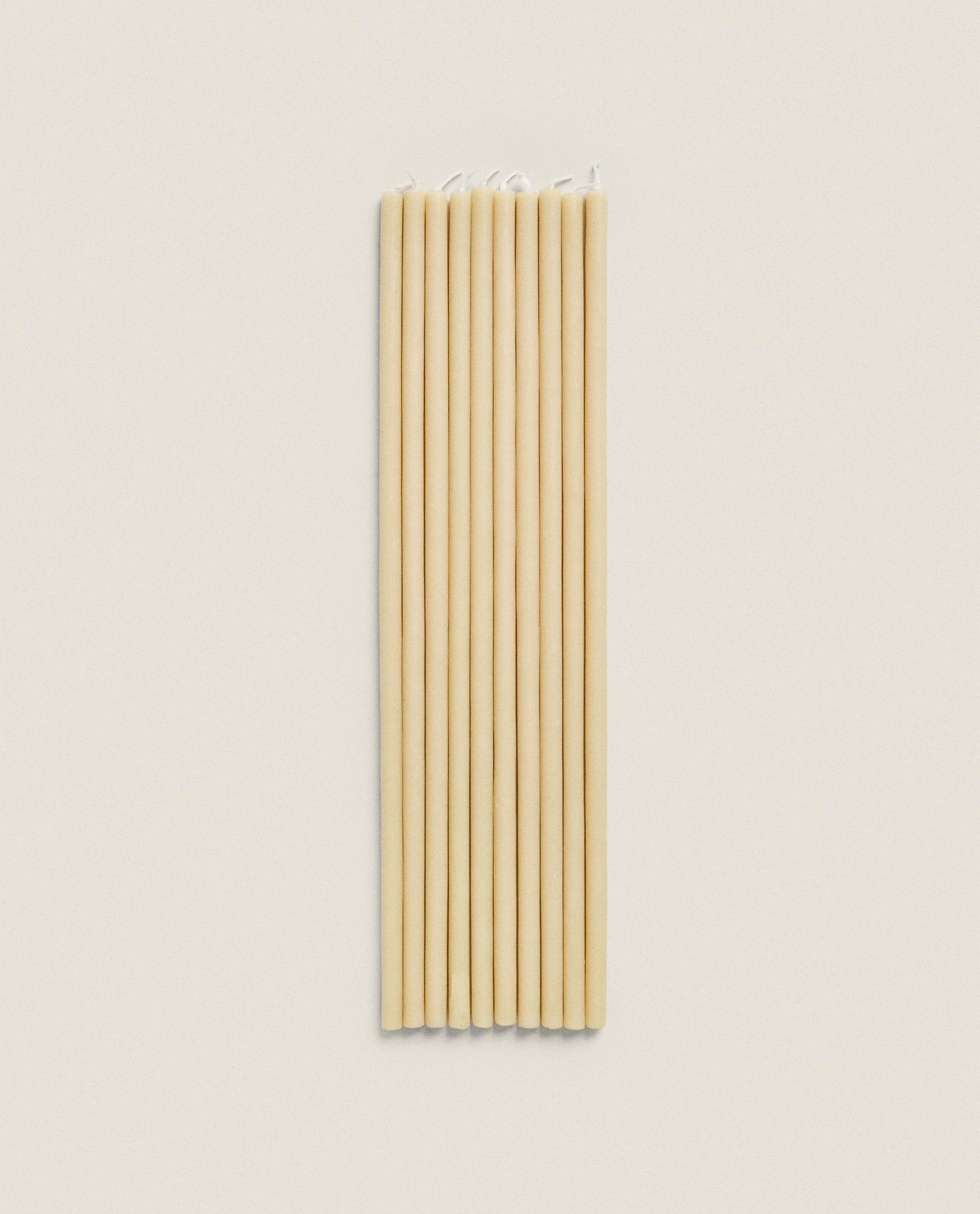 シリンダー型 装飾キャンドルセット（10本セット） | Zara Home