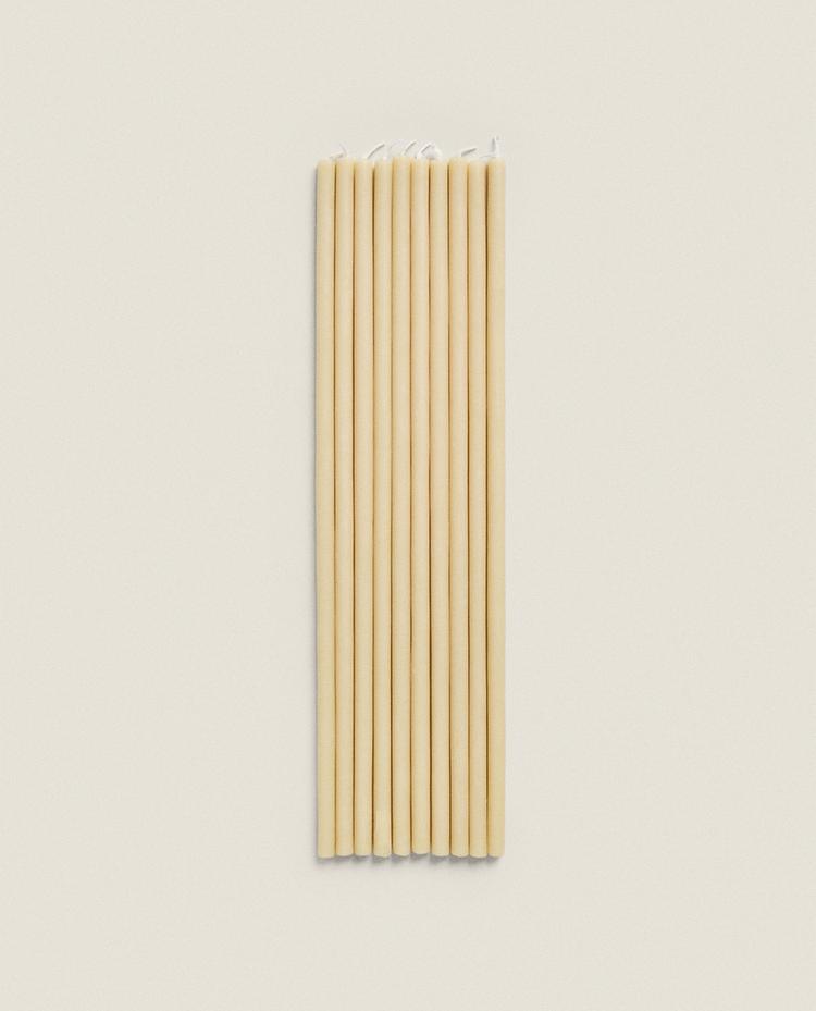 DÜNNE DEKO-STABKERZEN (10ER-PACK)
