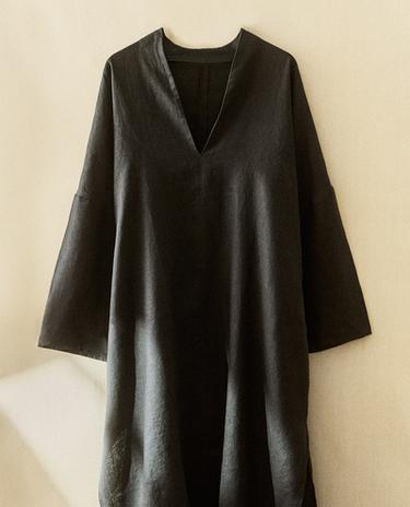PLÁŽOVÝ KAFTAN ZE LNU