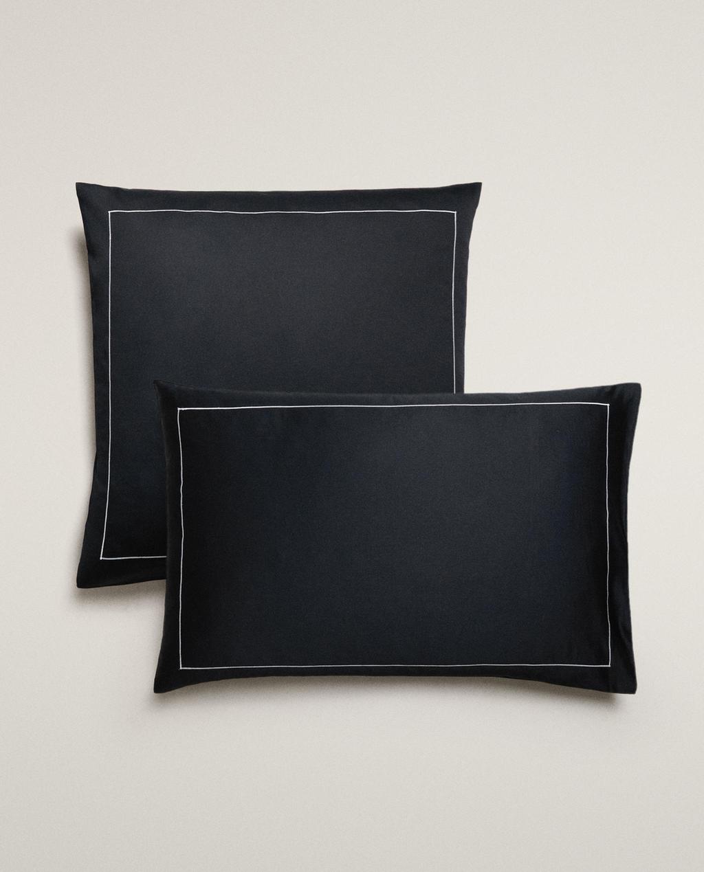 SATEEN PILLOWCASE WITH TRIM (500 THREAD COUNT)