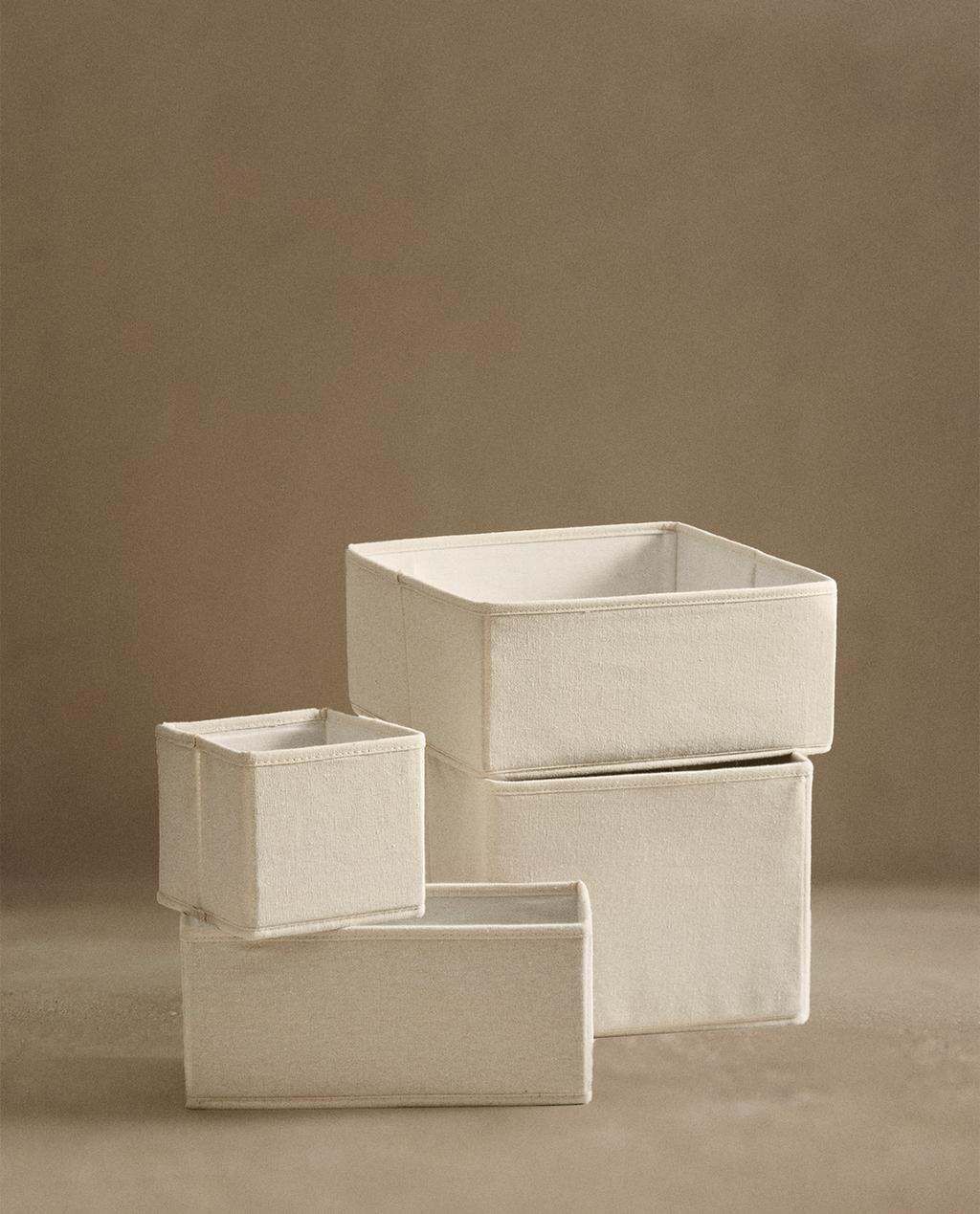 FOLDABLE COTTON STORAGE BOX