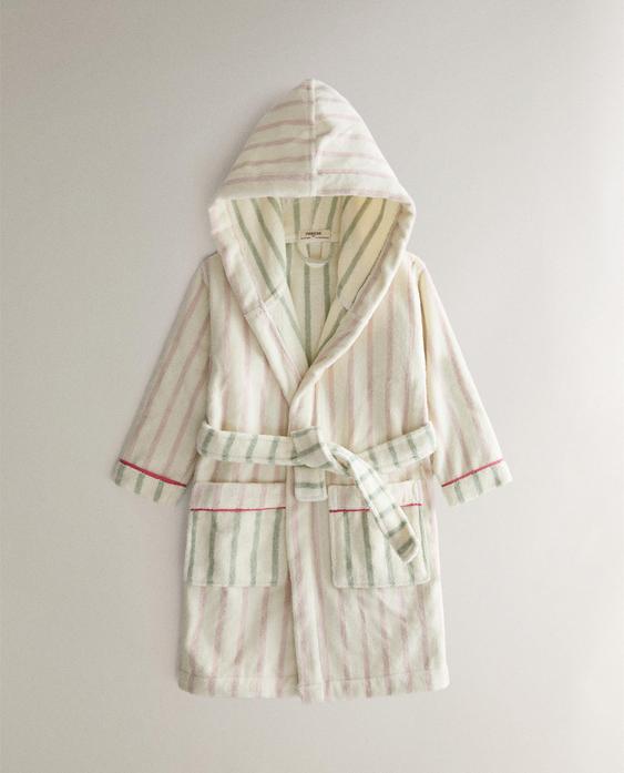 PEIGNOIR ENFANT RAYURES